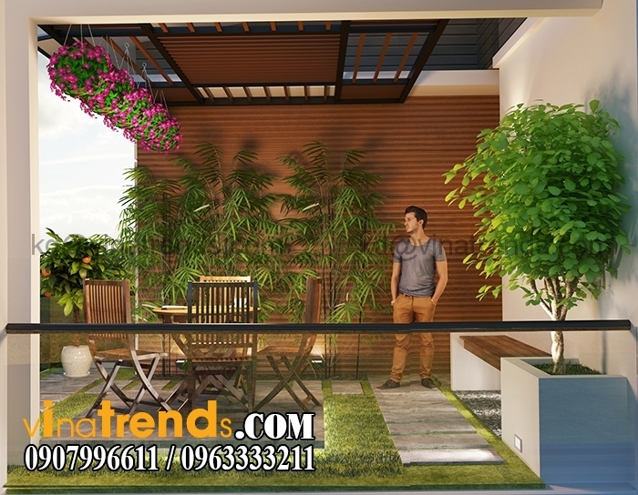 SAN VUON 3 Mẫu nhà biệt thự 3 tầng 10x20m đẹp phong cách châu Âu mộng mơ giữa đất Sài Gòn