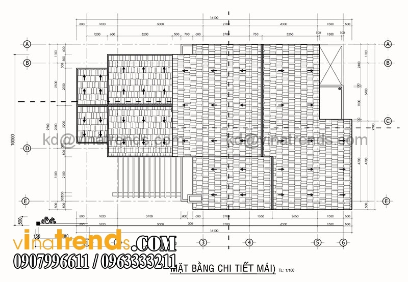 mat bang biet thu 2 tang 10x15 1 Mê tít mẫu thiết kế biệt thự hiện đại mái thái trên nền đất 10m x 18m của anh Thành An Giang  BT091015A