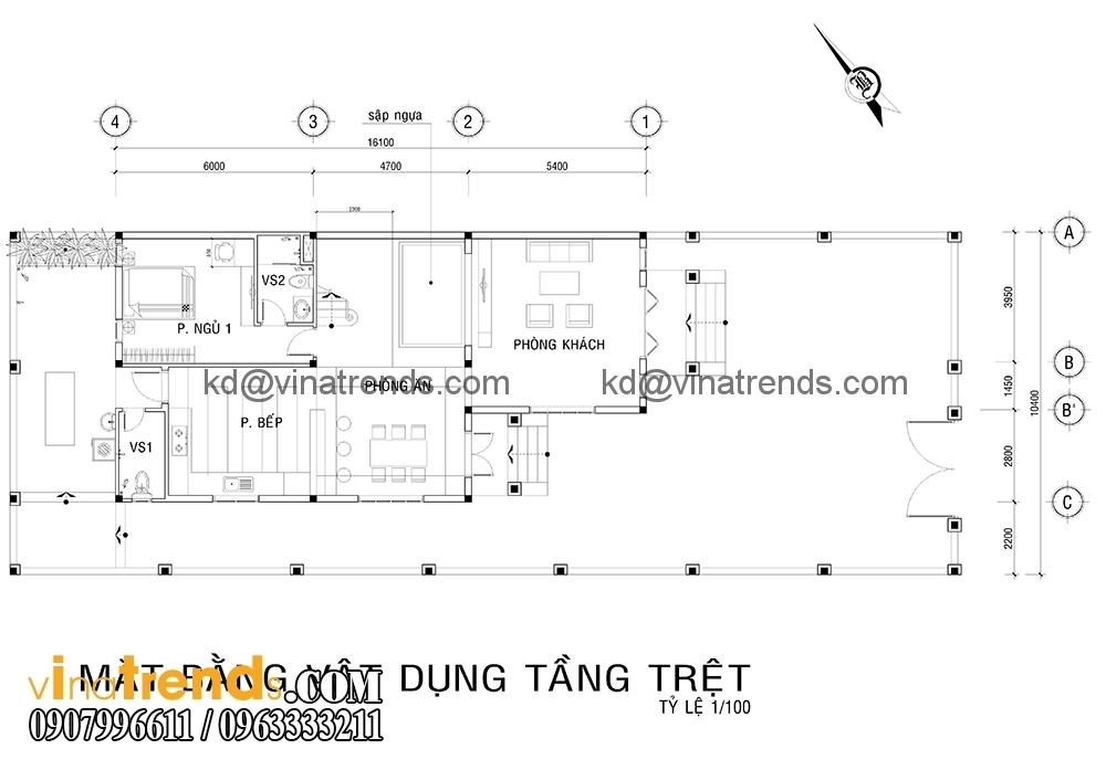 ban ve biet thu 2 tang dep 1 Mẫu thiết kế biệt thự nhà vườn 2 tầng 160m2 đẹp quá xá đẹp   BTV070815A