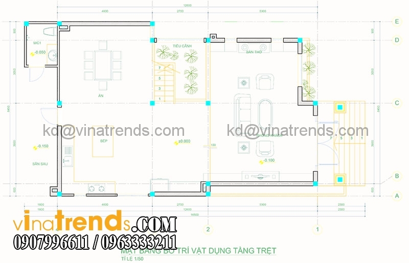 mat bang biet thu pho 2 tang 845x165m 2 Xinh xắn mẫu thiết kế biệt thự mini 2 tầng 8,5x16,5m đẹp và lạ phong cách mới   BT050815A