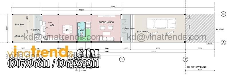 ban ve mau nha pho dep 3 tang dien tich mat tien ngang 5m hien dai 2 Mẫu nhà 3 tầng mặt tiền 5m 3 tầng dài 16,7m đơn giản màu trắng xanh nổi bậc ở Nhơn Trạch   Đồng Nai