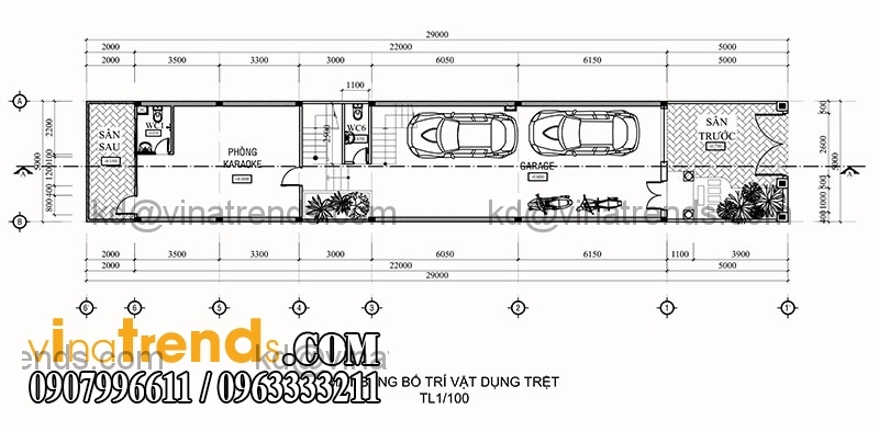 ban ve thiet ke nha pho 3 tang hien dai dien tich 695m2 2 Ngắm mẫu thiết kế nhà ống đẹp 3 tầng 5x13,9m anh Tân Bình Phước   NO160216