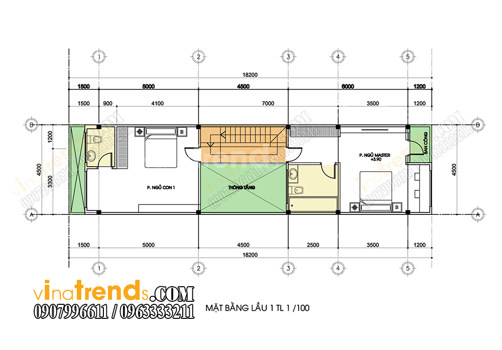 mb tang 1 mau nha pho 3 tang 45x18m Xem mẫu nhà phố đẹp 3 tầng 4,5x18m chinh phục anh Long sau 1 tuần bàn giao