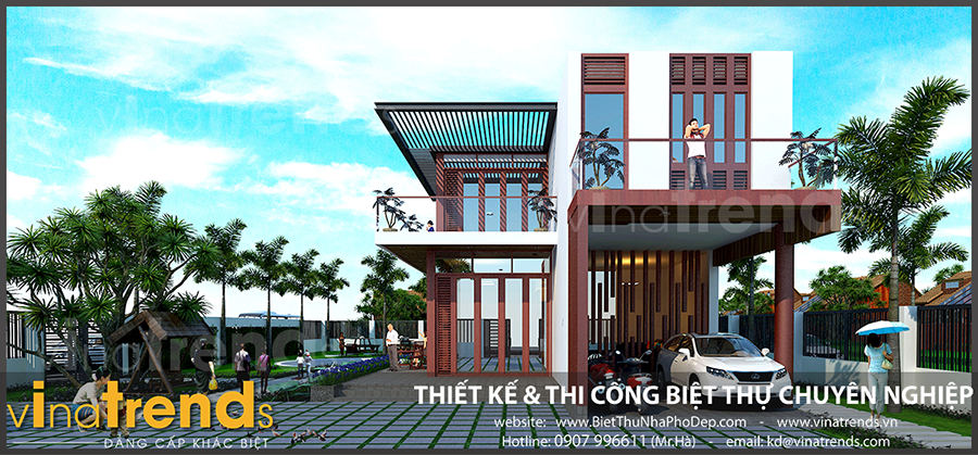 thiet ke biet thu 2 tang nghi duong cao cap o phu quoc 19 mẫu nhà biệt thự hiện đại 1 2 3 4 tầng đậm nét KHÁC BIỆT của những ông chủ trẻ tuổi thành đạt