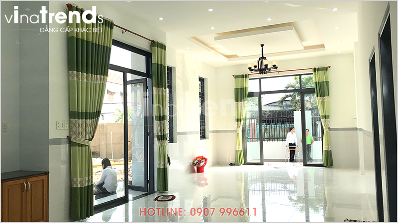 mau nha 1 tang hien dai 165m2 o bien hoa xay xong 2 Mẫu nhà 1 tầng hiện đại 9x18m xây xong ở Biên Hòa được chủ nhà viết tâm thư