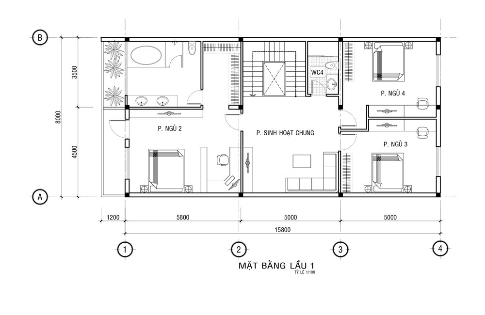 MB LAU 1 Mẫu nhà 3 tầng mặt tiền 8x20m mái thái khang trang như một khách sạn ở Quận 1 Sài Gòn