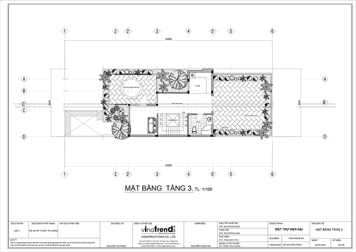 ban ve biet thu hien dai tang 2 Làm sao mẫu biệt thự hiện đại 3 tầng đẹp nhất KDC này nha em | 126m2, Nghệ An