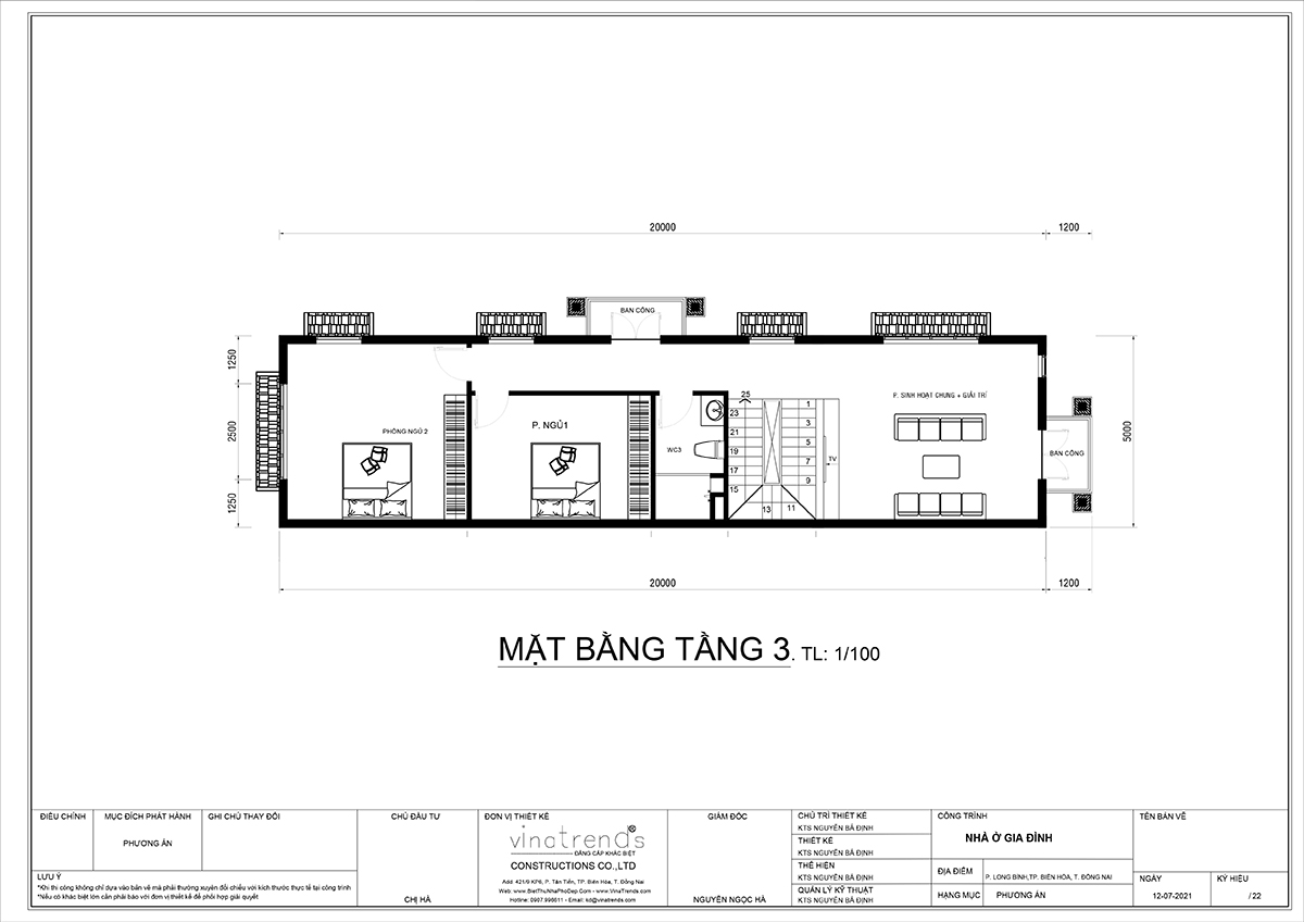 mat bang tang 3 nha 3 tang tan co dien dep mat tien 5m dai 14m Ái nữ tặng mẹ mẫu nhà biệt thự 3 tầng mái thái tân cổ điển 5m x 13,5m phòng nào cũng mát lạnh ở Biên Hoà