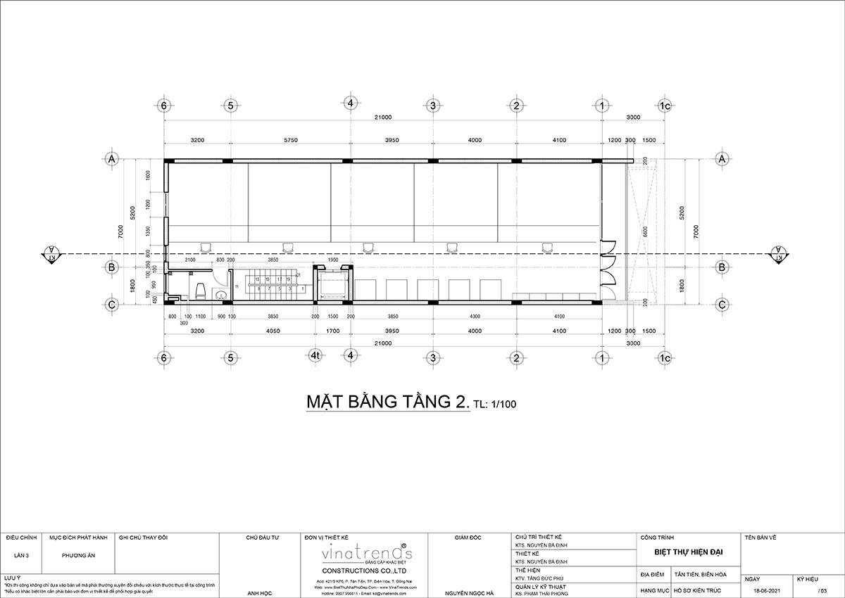 mat bang cong nang nha 3 tang hien dai ket hop kinh doanh 4 Mẫu nhà phố 3 tầng mặt tiền 7m kết hợp kinh doanh Golf 3D gồm 12 phòng tập hứa hẹn đắt khách