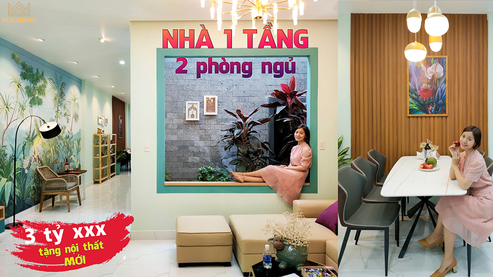 mau nha cap 4 hien dai dep Mẫu nhà cấp 4 1 tầng 112m2 có 2 PN phủ xanh có đẹp như lời đồn ở Biên Hoà