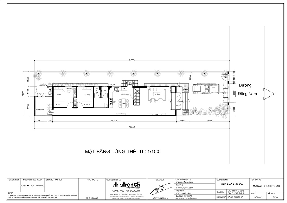 mat bang tong the mau nha 2 tang 4 phong ngu Mẫu nhà 2 tầng đẹp 4 phòng ngủ 5x21m có 3 P Án mái chủ nhà khó lòng lựa chọn