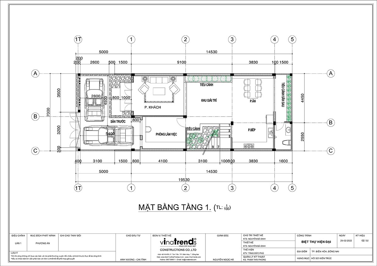 bo tri mat tien nha pho 7m 3 tang dep 1 Mẫu nhà 2 tầng 1 tum mặt tiền 7m vừa lộ đã làm chị vợ WOA ĐẸP QUÁ từ sân trước đến sân thượng