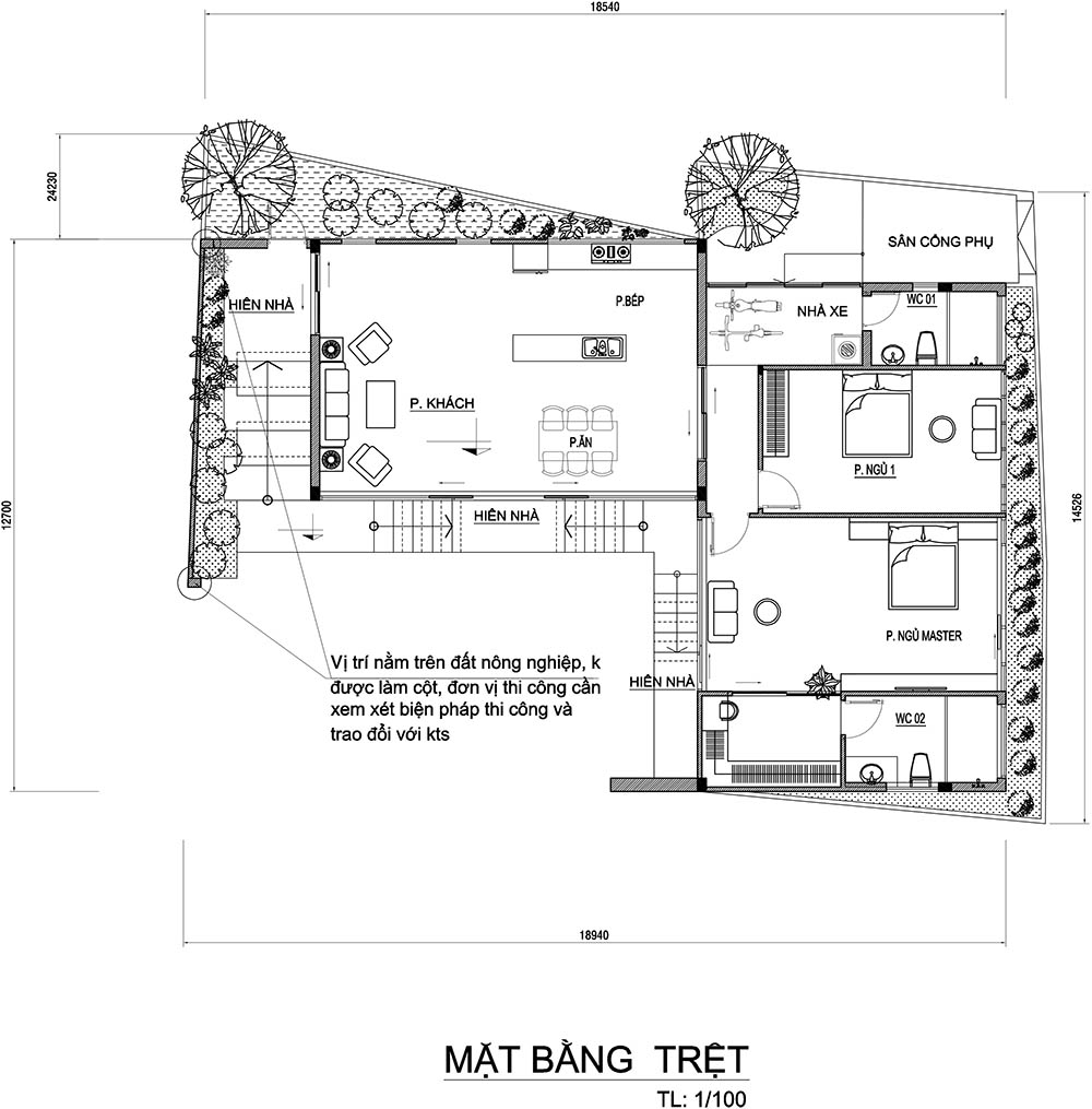 mat bang biet thu 1 tang hien dai 2 phong ngu 20+ mẫu nhà 1 tầng đẹp nhất có mặt bằng 2 3 4 phòng ngủ đáng xây liền tay